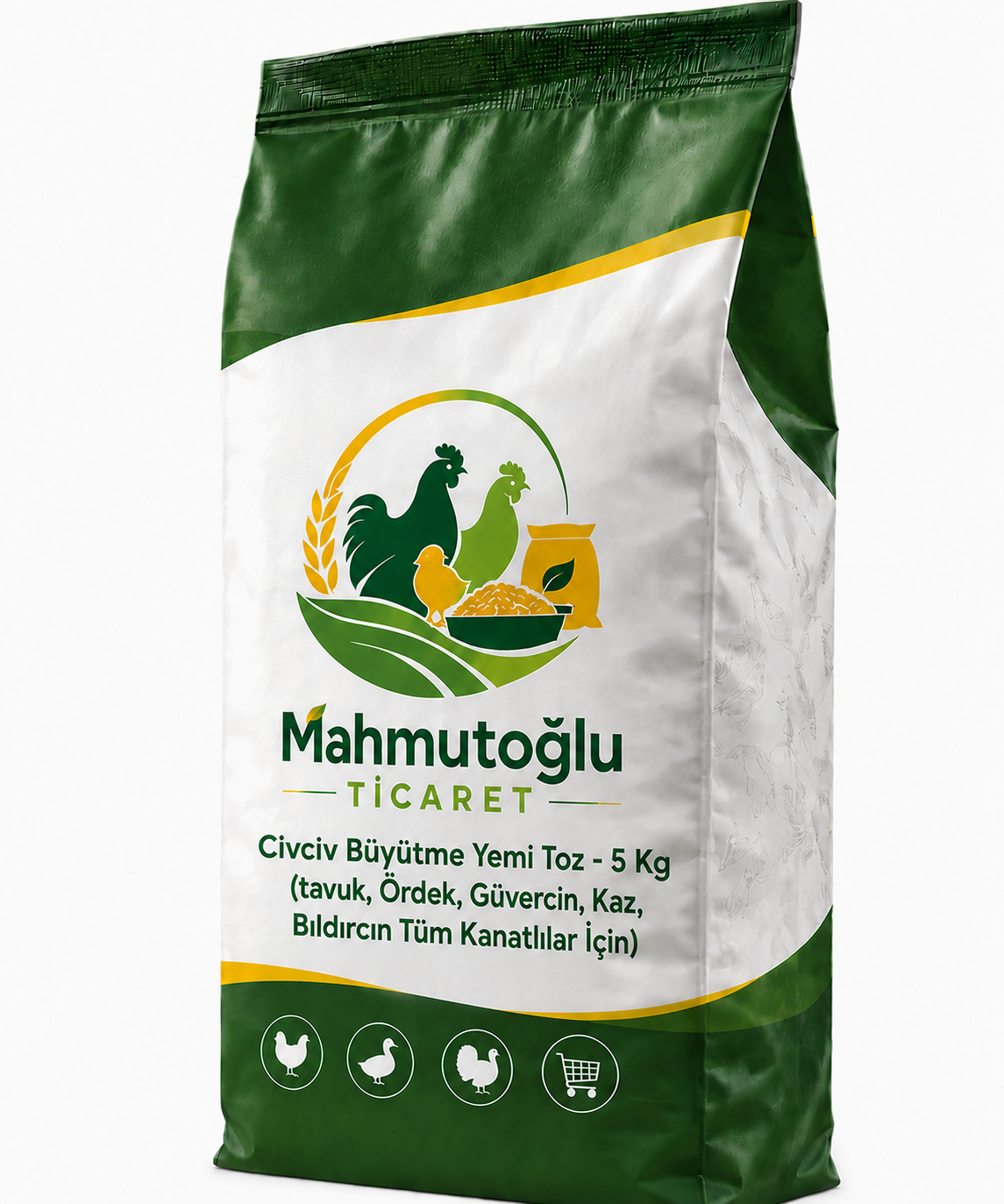 Civciv Büyütme Yemi Toz - 5 Kg (tavuk, Ördek, Güvercin, Kaz, Bıldırcın Tüm Kanatlılar Için)